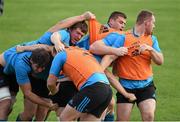 28 September 2015; A general view of a maul including Munster's Dave O'Callaghan, Mike Sherry, CJ Stander and Shane Buckley during squad training. Munster Rugby Squad Training, University of Limerick, Limerick. Picture credit: Diarmuid Greene / SPORTSFILE