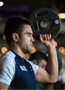 29 September 2015; Ireland's Conor Murray during a gym session at training. Ireland Rugby Squad Training, 2015 Rugby World Cup, Surrey Sports Park, University of Surrey, Guildford, England. Picture credit: Brendan Moran / SPORTSFILE