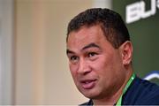 29 September 2015; Connacht's heah coach Pat Lam during a press conference. Connacht Rugby Squad Press Conference, The Sportsground, Galway. Picture credit: Matt Browne / SPORTSFILE