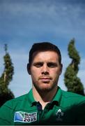 29 September 2015; Ireland's Darren Cave poses for a portrait after a press conference. Ireland Rugby Press Conference, 2015 Rugby World Cup, Radisson Blu Hotel, Guildford, England. Picture credit: Brendan Moran / SPORTSFILE