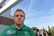 29 September 2015; Ireland's Sean Cronin poses for a portrait after a press conference. Ireland Rugby Press Conference, 2015 Rugby World Cup, Radisson Blu Hotel, Guildford, England. Picture credit: Brendan Moran / SPORTSFILE