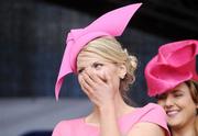 1 May 2009; Winner of the Newbridge Silverware best dressed lady competition Lisa Ward from Naas, Co. Kildare, at the 2009 Punchestown Irish National Hunt Festival, Punchestown Racecourse, Co. Kildare. Picture credit: Matt Browne / SPORTSFILE