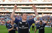2 May 2009; Leinster's Malcolm O'Kelly celebrates after the match. Heineken Cup Semi-Final, Munster v Leinster, Croke Park, Dublin. Picture credit: Stephen McCarthy / SPORTSFILE