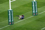 2 May 2009; Brian O'Driscoll scores the third Leinster try. Heineken Cup Semi-Final, Munster v Leinster, Croke Park, Dublin. Picture credit: Ray McManus / SPORTSFILE