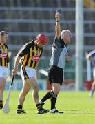 3 May 2009; Tommy Walsh, Kilkenny, is shown a black card by referee John Sexton. Allianz GAA NHL Division 1 Final, Kilkenny v Tipperary, Semple Stadium, Thurles, Co. Tipperary. Picture credit: Diarmuid Greene / SPORTSFILE