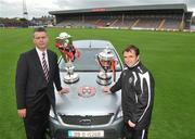 1 May 2009; Pictured at Dalmount Park, where Bohemians manager Pat Fenlon was presented with a Ford Mondeo courtesy of Blanchardstown Ford, is Enda O'Connor, Managing Director, Blanchardstown Ford, left, and Bohemians manager Pat Fenlon. Dalymount Park, Dublin. Picture credit: Brian Lawless / SPORTSFILE