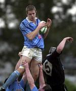 23 December 2000; Fergus Costello of Garryowen wins in a lineout against Cois Benkes of Ballymena during the AIB All-Ireland League Division match between Garryowen and Ballymena at Dooradoyle in Limerick. Photo by Brendan Moran/Sportsfile