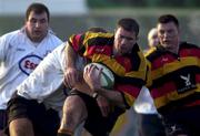30 December 2000; Aidan McCullen of Lansdowne RFC gathers the ball during the AIB All-Ireland League Division 1 match between Cork Constitution RFC and Lansdowne RFC at Temple Hill in Cork. Photo by Brendan Moran/Sportsfile