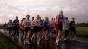 1 January 2001; A section of the field at the start of the Dublin City Harriers' New Year's Day Road Race at the Phoenix Park in Dublin. Photo by Ray McManus/Sportsfile