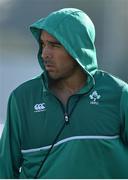 30 September 2015; Ireland's Simon Zebo arrives for squad training. 2015 Rugby World Cup, Ireland Rugby Squad Training. Surrey Sports Park, University of Surrey, Guildford, England. Picture credit: Brendan Moran / SPORTSFILE