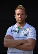 30 September 2015; Ireland's Luke Fitzgerald poses for a portrait after a press conference. 2015 Rugby World Cup, Ireland Rugby Press Conference. Radisson Blu Hotel, Guildford, England. Picture credit: Brendan Moran / SPORTSFILE