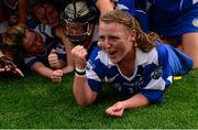 13 September 2015; Waterford's Claire Whyte celebrates after the game. All Ireland Intermediate Camogie Championship Final, Kildare v Waterford. Croke Park, Dublin. Picture credit: Piaras Ó Mídheach / SPORTSFILE