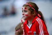 13 September 2015; A Cork supporter during the game. Liberty Insurance All Ireland Senior Camogie Championship Final, Cork v Galway. Croke Park, Dublin. Picture credit: Piaras Ó Mídheach / SPORTSFILE