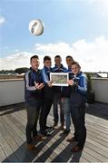 1 October 2015; County footballers, from left, Michael Quinn, Longford, Michael Quinlivan, Tipperary, Ronan Sweeney, Kildare, James McCarthy, Dublin, and Dermot Malone, Monaghan, at the presentation of the GPA’s Football Competitions Proposal which has been submitted to the GAA as part of the Association’s competition structures review. GPA, 27 Northwood House, Northwood Business Campus, Dublin 9. Picture credit: Matt Browne / SPORTSFILE