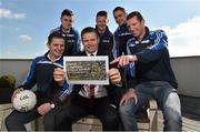 1 October 2015; Dessie Farrell, CEO, of the GPA, with county footballers, from left, Dermot Malone, Monaghan, Michael Quinlivan, Tipperary, Michael Quinn, Longford, James McCarthy, Dublin, and Ronan Sweeney, Kildare, at the presentation of the GPA’s Football Competitions Proposal which has been submitted to the GAA as part of the Association’s competition structures review. GPA, 27 Northwood House, Northwood Business Campus, Dublin 9. Picture credit: Matt Browne / SPORTSFILE