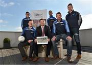 1 October 2015; Dessie Farrell, CEO, of the GPA, with county footballers, from left, Dermot Malone, Monaghan, Michael Quinlivan, Tipperary, James McCarthy, Dublin, Ronan Sweeney, Kildare and Michael Quinn, Longford, at the presentation of the GPA’s Football Competitions Proposal which has been submitted to the GAA as part of the Association’s competition structures review. GPA, 27 Northwood House, Northwood Business Campus, Dublin 9. Picture credit: Matt Browne / SPORTSFILE