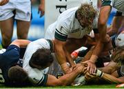 3 October 2015; Jannie du Plessis, South Africa, scores his side's first try of the game. 2015 Rugby World Cup, Pool B, South Africa v Scotland, St James' Park, Newcastle, England. Picture credit: Ramsey Cardy / SPORTSFILE