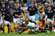 3 October 2015; JP Pietersen, South Africa, scores his side's second try of the game. 2015 Rugby World Cup, Pool B, South Africa v Scotland, St James' Park, Newcastle, England. Picture credit: Ramsey Cardy / SPORTSFILE