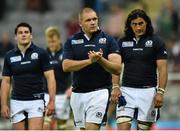 3 October 2015; Scotland's Gordon Reid following his side's defeat. 2015 Rugby World Cup, Pool B, South Africa v Scotland, St James' Park, Newcastle, England. Picture credit: Ramsey Cardy / SPORTSFILE