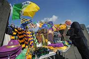 3 May 2009; A street trader makes a sale ahead of the game. Allianz GAA NHL Division 2 Final, Wexford v Offaly, Semple Stadium, Thurles, Co. Tipperary. Picture credit: Diarmuid Greene / SPORTSFILE