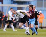 4 May 2009; Alan Kirby, Sporting Fingal, in action against Mark Salmon, Drogheda United. EA Sports Cup Second Round, Drogheda United v Sporting Fingal, United Park, Droghrda, Co. Louth. Photo by Sportsfile