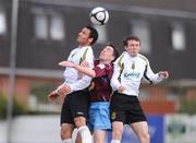 4 May 2009; Eamon Zayed, left, and Conan Byrne, Sporting Fingal, in action against Mark Salmon, Drogheda United. EA Sports Cup Second Round, Drogheda United v Sporting Fingal, United Park, Droghrda, Co. Louth. Photo by Sportsfile