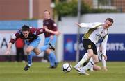 4 May 2009; Fiachra McArdle, Sporting Fingal, in action against Mark Salmon, Drogheda United. EA Sports Cup Second Round, Drogheda United v Sporting Fingal, United Park, Droghrda, Co. Louth. Photo by Sportsfile