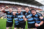 9 May 2009; Shannon players from left, Padraic O'Brien, Frankie McNamara, Kevin Griffin, Emmet McLoughlin and Richie Mullane celebrate after the final whistle. AIB League Division 1 Final, Shannon v Clontarf, Thomond Park, Limerick. Picture credit: Matt Browne / SPORTSFILE