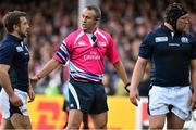 23 September 2015; Referee John Lacey. 2015 Rugby World Cup, Pool B, Scotland v Japan. Kingsholm Stadium, Gloucester, England. Picture credit: Ramsey Cardy / SPORTSFILE