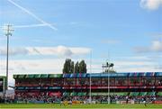 23 September 2015; A general view of Kingsholm Stadium. 2015 Rugby World Cup, Pool B, Scotland v Japan. Kingsholm Stadium, Gloucester, England. Picture credit: Ramsey Cardy / SPORTSFILE