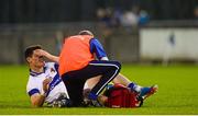 3 October 2015; Diarmuid Connolly, St Vincent's, reacts after picking up an injury. Dublin County Senior Football Championship, Round 2, St Vincent's v Ballymun Kickhams. Parnell Park, Dublin. Picture credit: Piaras Ó Mídheach / SPORTSFILE