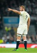 3 October 2015; England captain Chris Robshaw. 2015 Rugby World Cup, Pool A, England v Australia, Twickenham Stadium, London, England. Picture credit: Brendan Moran / SPORTSFILE