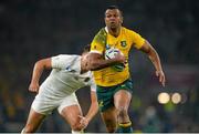 3 October 2015; Kurtley Beale, Australia, makes a break to set up his side's second try of the game. 2015 Rugby World Cup, Pool A, England v Australia, Twickenham Stadium, London, England. Picture credit: Brendan Moran / SPORTSFILE
