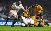 3 October 2015; Anthony Watson, England, scores his side's first try. 2015 Rugby World Cup, Pool A, England v Australia, Twickenham Stadium, London, England. Picture credit: Brendan Moran / SPORTSFILE