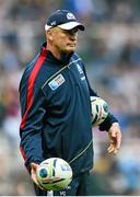 3 October 2015; Scotland head coach Vern Cotter. 2015 Rugby World Cup, Pool B, South Africa v Scotland, St James' Park, Newcastle, England. Picture credit: Ramsey Cardy / SPORTSFILE