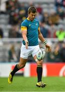 3 October 2015; Handre Pollard, South Africa. 2015 Rugby World Cup, Pool B, South Africa v Scotland, St James' Park, Newcastle, England. Picture credit: Ramsey Cardy / SPORTSFILE
