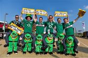 4 October 2015; Ireland supporters at the stadium ahead of the game. 2015 Rugby World Cup, Pool D, Ireland v Italy, Olympic Stadium, Stratford, London, England. Picture credit: Brendan Moran / SPORTSFILE