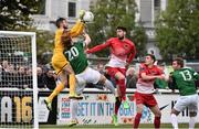 4 October 2015; Mark McNulty, Cork City, in action against Hugh Douglas, Bray Wanderers. Irish Daily Mail FAI Cup, Semi-Final, Bray Wanderers v Cork City, Carlisle Grounds, Bray, Co. Wicklow. Picture credit: David Maher / SPORTSFILE