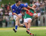 10 May 2009; Trevor Mortimer, Mayo, in action against Alan Raferty, New York. Connacht Senior Football Championship First Round, New York v Mayo, Gaelic Park, The Bronx, New York, USA. Picture credit: Pat Murphy / SPORTSFILE
