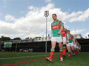 10 May 2009; Trevor Mortimer leads the Mayo team during the pre-match parade. Connacht Senior Football Championship First Round, New York v Mayo, Gaelic Park, The Bronx, New York, USA. Picture credit: Pat Murphy / SPORTSFILE