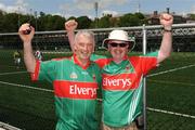 10 May 2009; Mayo fans and brothers John, left, and Noel Joyce, from Mulranny, Co. Mayo, show their support before the game. Connacht Senior Football Championship First Round, New York v Mayo, Gaelic Park, The Bronx, New York, USA. Picture credit: Pat Murphy / SPORTSFILE