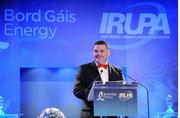 6 May 2009; John Mullins, Chief Executive, Bord Gais Energy, speaking at the Bord Gais Energy IRUPA Rugby Player Awards. Burlington Hotel, Dublin. Picture credit: Brendan Moran / SPORTSFILE