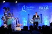 6 May 2009; John Mullins, Chief Executive, Bord Gais Energy, speaking at the Bord Gais Energy IRUPA Rugby Player Awards. Burlington Hotel, Dublin. Picture credit: Brendan Moran / SPORTSFILE