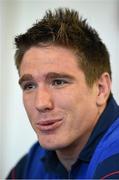 8 October 2015; France's Bernard Le Roux speaks to the media during a press conference. France Rugby Press Conference, 2015 Rugby World Cup. Vale Resort, Hensol, Wales. Picture credit: Brendan Moran / SPORTSFILE