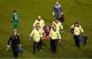 8 October 2015; Shay Given, Republic of Ireland, leaves the pitch after picking up an injury. UEFA EURO 2016 Championship Qualifier, Group D, Republic of Ireland v Germany. Aviva Stadium, Lansdowne Road, Dublin. Picture credit: Stephen McCarthy / SPORTSFILE