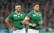 4 October 2015; Jamie Heaslip, right, and Chris Henry, Ireland. 2015 Rugby World Cup, Pool D, Ireland v Italy. Olympic Stadium, Stratford, London, England. Picture credit: Stephen McCarthy / SPORTSFILE