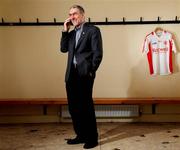 24 February 2009; Tyrone manager Mickey Harte. Aghaloo GAA Club, Aghnacloy, Co. Tyrone. Picture credit: Brian Lawless / SPORTSFILE