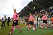 16 May 2009; Bohemians and Shamrock Rovers players make their way out onto the pitch before the game. League of Ireland Premier Division, Shamrock Rovers v Bohemians, Tallaght Stadium, Dublin. Picture credit: Brendan Moran / SPORTSFILE