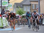 20 May 2009; Nicholas Walker, Cinelli-Down Under, right, wins the stage from second place Jan Barta, Arbö KTM Junkers, left. FBD Insurance Ras 2009, Stage 4, Cahirciveen to Killorglin. Picture credit: Stephen McCarthy / SPORTSFILE