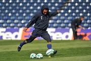 22 May 2009; Full back Isa Nacewa gets in some kicking practice during the Leinster rugby squad Captain's Run ahead of their Heineken Cup Final against Leicester Tigers. Murrayfield Stadium, Edinburgh, Scotland. Picture credit: Brendan Moran / SPORTSFILE